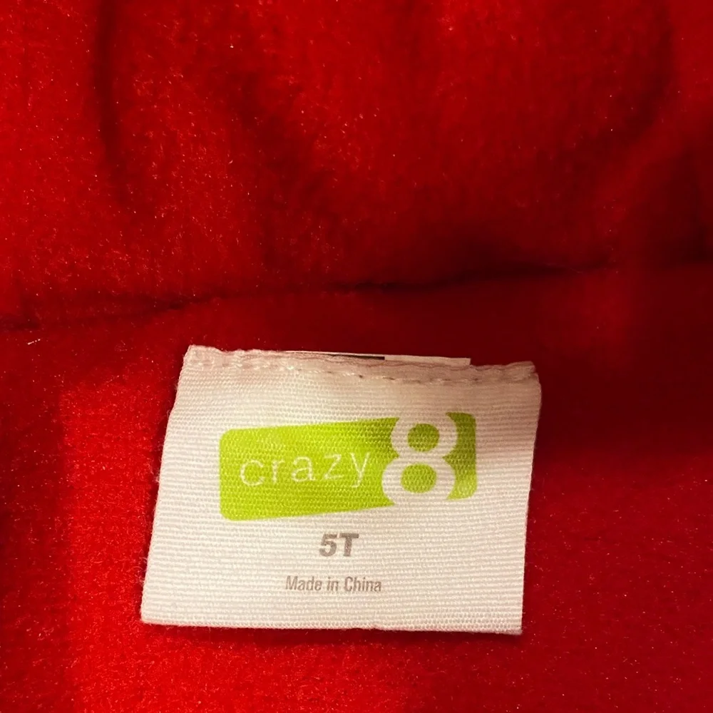 Crazy 8 Puffer Ciat with Pink Dots and Faux Fur Hood Size 5